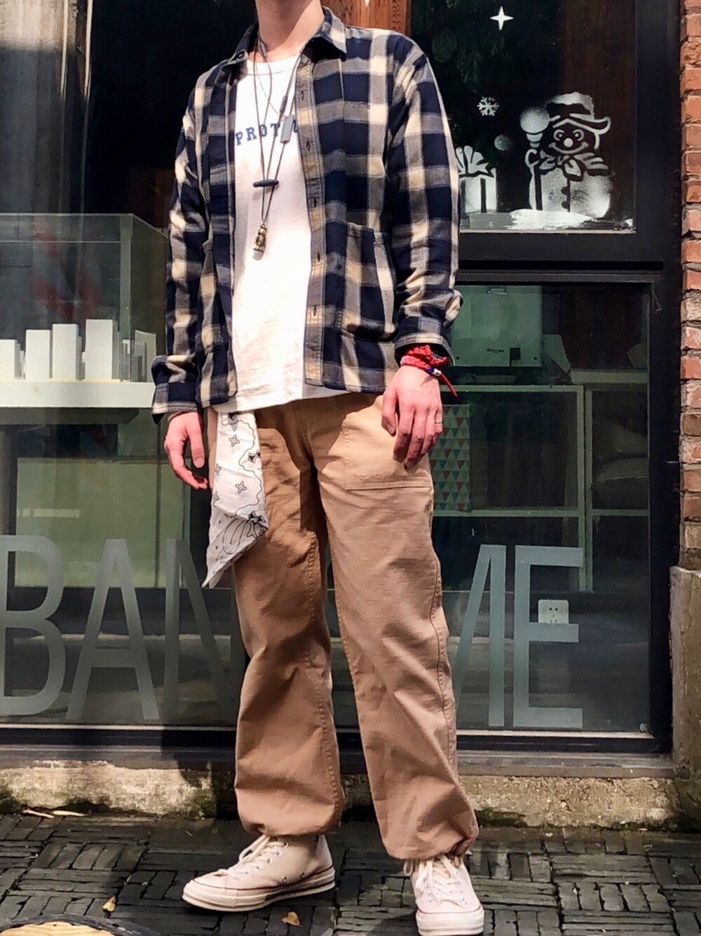 「Proteus」｜「proteusのアイテム（シャツ/ブラウス、その他）」を使った、StarryNightt6さん（メンズ・174cm）の春コーディネートの1枚目の写真