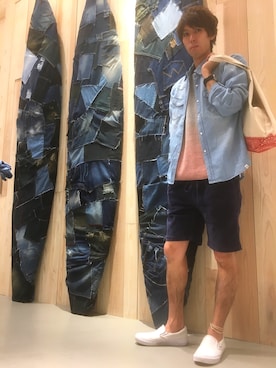 「ノーティードッグ」｜田畑 文教さん（メンズ・171cm）の春コーディネート