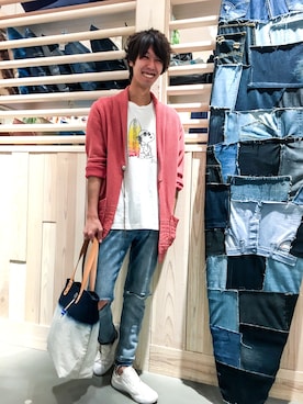 「ノーティードッグ」｜田畑 文教さん（メンズ・171cm）の春コーディネート