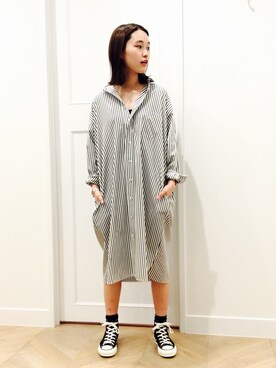 「Cody Sanderson」｜「アイテム（ワンピース/ドレス）」を使った、オオノさん（レディース・162cm）の春コーディネート