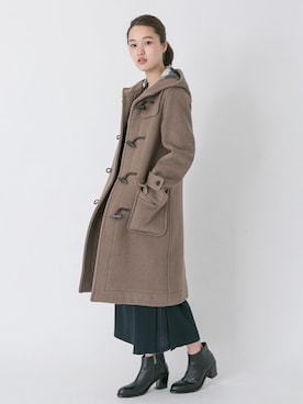 「アーバンリサーチ」｜「アイテム（ダッフルコート）」を使った、オオノさん（レディース・162cm）の秋コーディネート