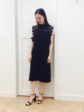 「URBAN RESEARCH（アーバンリサーチ）のアイテム（ドレス）」を使った、オオノさん（レディース・162cm）の夏コーディネート