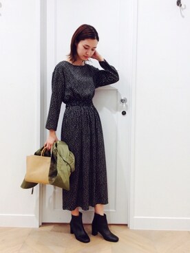 「URBAN RESEARCH ROSSO WOMEN（アーバンリサーチ　ロッソ）のアイテム（ブルゾン）」を使った、オオノさん（レディース・162cm）の秋コーディネート