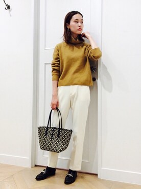 「BY MALENE BIRGER（バイマレーネビルガー）のアイテム（バッグ）」を使った、オオノさん（レディース・162cm）の秋コーディネート