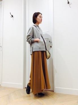 「BY MALENE BIRGER（バイマレーネビルガー）のアイテム（バッグ）」を使った、オオノさん（レディース・162cm）の冬コーディネート