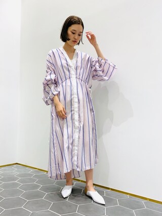 バイ マレーネ ビルガー/BY MALENE BIRGER 半袖ワンピース BY MALENE BIRGER｜バイ・マレーネ・ビルガーの通販｜ELLE SHOP