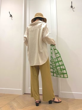 【美品】アーバンリサーチ 洗える 高機能リネンスキッパーシャツ URBAN RESEARCH - 【美品】アーバンリサーチ 洗える 高機能