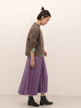 「URBAN RESEARCH（アーバンリサーチ）のボリューム袖チュニックシャツ（シャツ/ブラウス）」を使った、オオノさん（レディース・162cm）の夏コーディネート