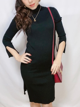 「おとなコーデ」｜「アイテム（ワンピース）」を使った、pipi0602さん（レディース・158cm）の冬コーディネート