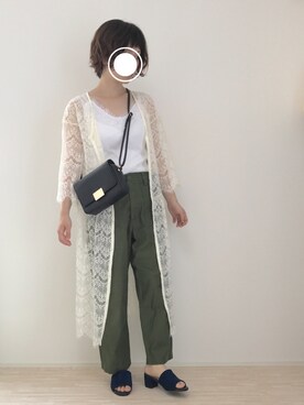 「Balancoire（ブランコアール）のアイテム」を使った、haさん（レディース・152cm）の夏コーディネート