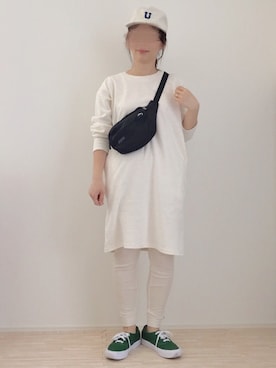 「Factor=（ファクターイコール）のアイテム（帽子）」を使った、haさん（レディース・152cm）の春コーディネート