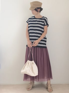 「SHIPS Days（シップスデイズ）のアイテム」を使った、haさん（レディース・152cm）の夏コーディネート