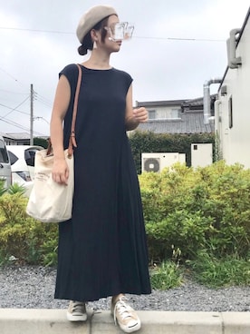 「Supreme.La.La.（シュープリームララ）のアイテム（帽子）」を使った、haさん（レディース・152cm）の夏コーディネート