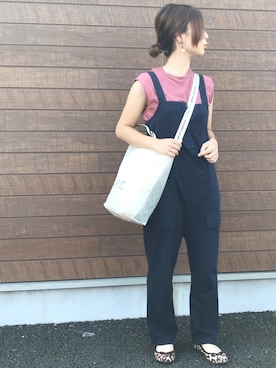 「夏秋ミックス」｜「アイテム（パンプス）」を使った、haさん（レディース・152cm）の夏コーディネート