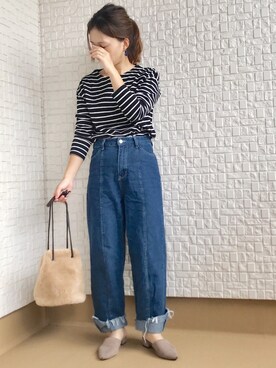 「Luz Llena (philter)（ラズレナ　フィルター）のアイテム」を使った、haさん（レディース・152cm）の秋コーディネート