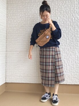 「Relate（リレート）のアイテム」を使った、haさん（レディース・152cm）の秋コーディネート