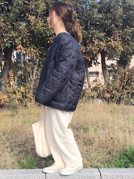 「Another Edition（アナザーエディション）のアイテム（オールインワン・サロペット）」を使った、haさん（レディース・152cm）の秋コーディネート