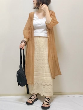 「AVAN LILY（アヴァンリリィ）のアイテム（アクセサリー）」を使った、haさん（レディース・152cm）の春コーディネート