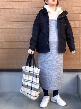 「folklore（フォルクローレ）のアイテム」を使った、haさん（レディース・152cm）の冬コーディネート