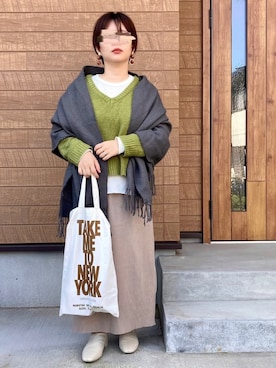 haさんの「TAKE ME TO NY BAG」を使ったコーディネート