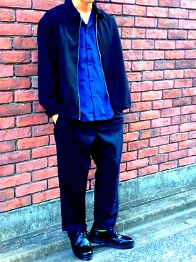 「Dr. Martens（ドクターマーチン）のアイテム（パンプス）」を使った、Sh☺︎jiさん（メンズ・178cm）の冬コーディネート