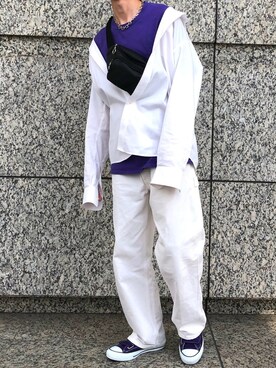 「shiyoh」｜ｼ        ｭ        ｳさん（メンズ・170cm）の春コーディネート