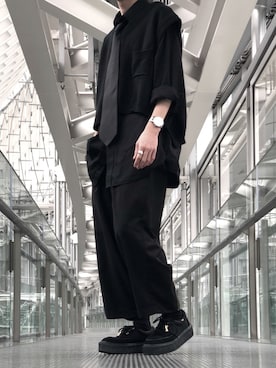 「shiyoh」｜ｼ        ｭ        ｳさん（メンズ・170cm）の春コーディネート