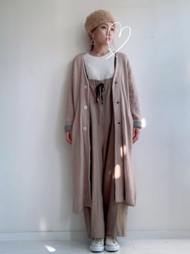 「poudoudou（プードゥドゥ）のアイテム」を使った、saccoさん（レディース・163cm）の秋コーディネート