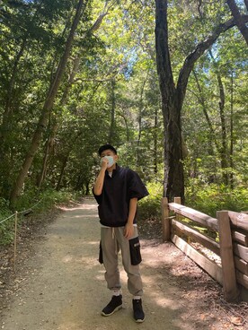 「Daniel Patrick（ダニエルパトリック）のアイテム（パンツ）」を使った、zd57さん（メンズ・175cm）の夏コーディネート