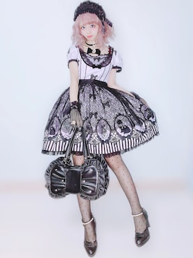 「アイテム（ヘアバンド）」を使った、merocoさん（レディース・158cm）の秋コーディネート