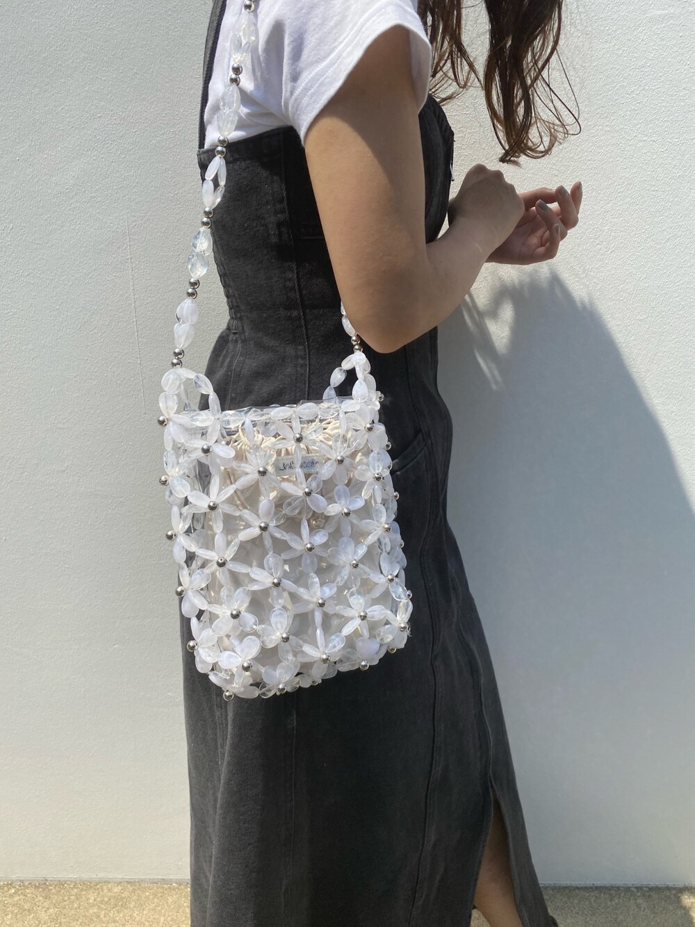 スペインSfera★大注目 コーデ華やぐフラワービーズバック 2WAY スペインSfera☆大人&キュートな魅力 お花ビーズバック 2WAY