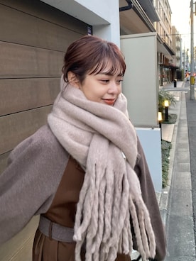 「アイテム（トレンチコート）」を使った、kaoriさん（レディース・160cm・20代）の冬コーディネート