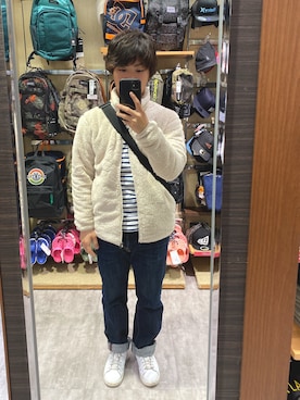 「OMNIGOD（オムニゴッド）のアイテム（パンツ）」を使った、みさきさん（メンズ・164cm）の秋コーディネート