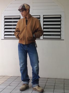 「VIBERG（ヴァイバー）のアイテム」を使った、ORTHさん（メンズ・170cm）の秋コーディネート