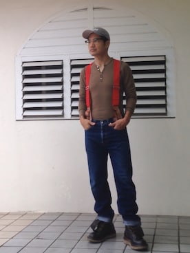 「Kinetics（キネティクス）のアイテム」を使った、ORTHさん（メンズ・170cm）の秋コーディネート