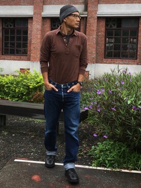 「Kinetics（キネティクス）のアイテム」を使った、ORTHさん（メンズ・170cm）の秋コーディネート