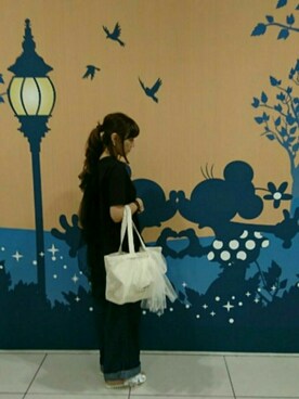 「MICOAMERI（ミコアメリ）のアイテム（トップス）」を使った、Barniさん（レディース・159cm）の夏コーディネート