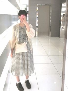 「a.g.plus（エージープラス）のアイテム（ワンピース/ドレス）」を使った、❁sayaka❁さん（レディース・157cm）の夏コーディネート