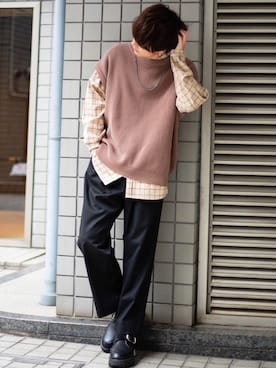 「アイテム（ピアス（片耳用））」を使った、げんじ 2さん（メンズ・175cm・20代）の秋コーディネート