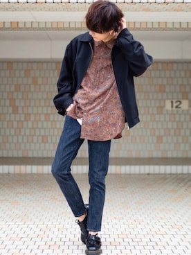 「アイテム（ピアス（片耳用））」を使った、げんじ 2さん（メンズ・175cm・20代）の秋コーディネート
