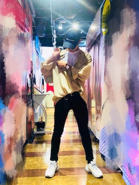 「アイテム（キャップ）」を使った、だんぼさん（メンズ・183cm・10代）の秋コーディネート