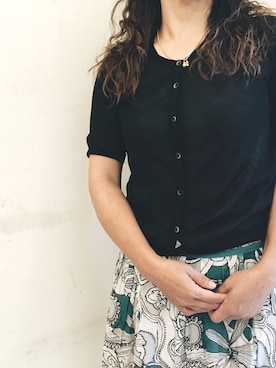 「lady」｜「アイテム（スウェット）」を使った、chiaさん（レディース・154cm）の夏コーディネート