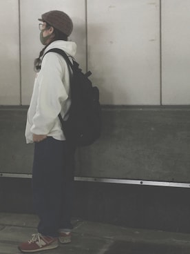 「karrimor（カリマー）のアイテム（バックパック/リュック）」を使った、rouuuuuさん（レディース・156cm）の冬コーディネート