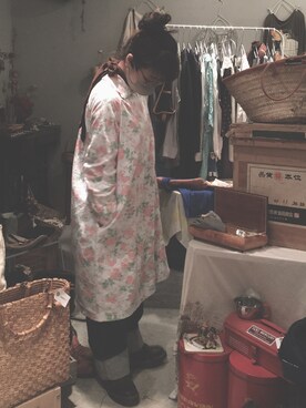 「UU（ユニクロ　アンダーカバー）のアイテム（パンツ）」を使った、rouuuuuさん（レディース・156cm）の春コーディネート