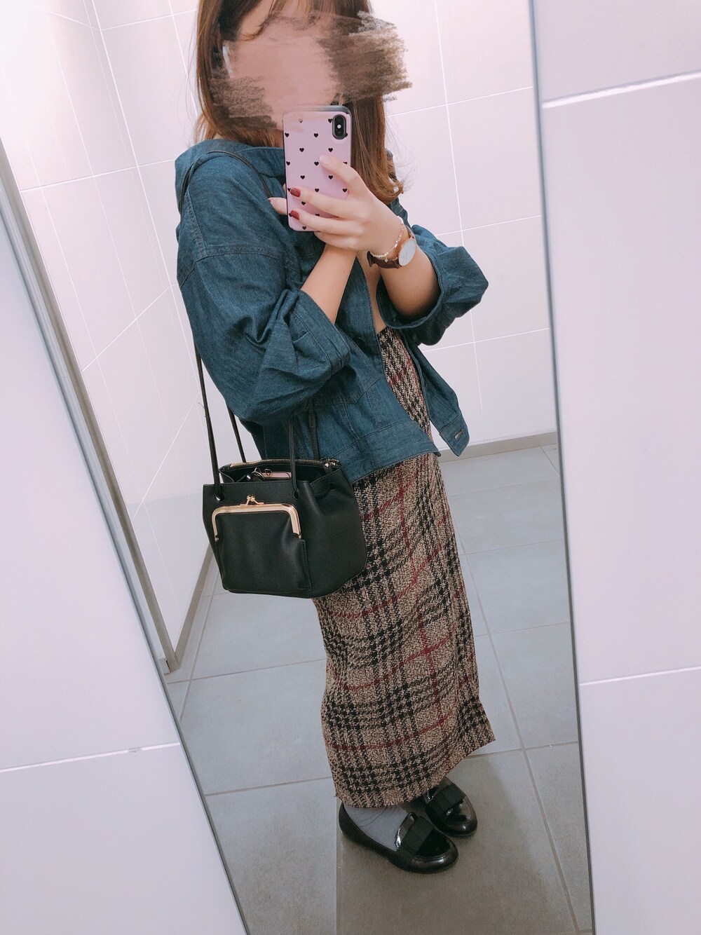 w closet（ダブルクローゼット）の「後ろレースアップデニムGジャン