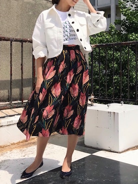 「URBAN RESEARCH DOORS WOMENS（アーバンリサーチ ドアーズ ウィメンズ）のアイテム（バレエシューズ）」を使った、KUMIさん（レディース・160cm）の春コーディネート
