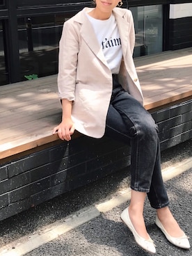 「URBAN RESEARCH DOORS WOMENS（アーバンリサーチ ドアーズ ウィメンズ）のアイテム（バレエシューズ）」を使った、KUMIさん（レディース・160cm）の春コーディネート