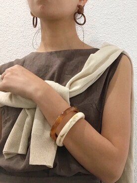 「DHOLIC（ディーホリック）のアイテム（セットアップ）」を使った、KUMIさん（レディース・160cm）の春コーディネート