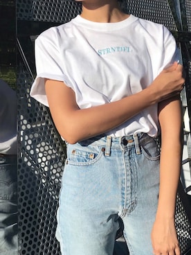 「KEY（キイ）のアイテム（トップス）」を使った、KUMIさん（レディース・160cm）の夏コーディネート