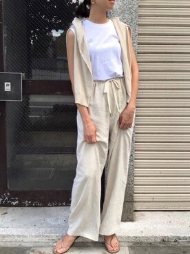 「ビオトープ」｜KUMIさん（レディース・160cm）の夏コーディネート